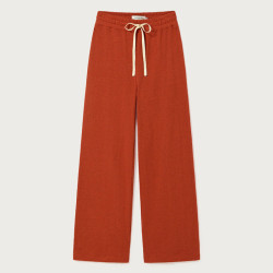 Pantalon Eponge Rouge Orangé