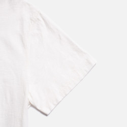 T-shirt Ample Blanc Coton Flammé