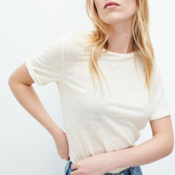 T-Shirt Lin Blanc