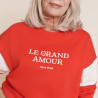 Sweat Le Grand Amour Rouge