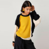 Pull Multicolore Jaune Coton