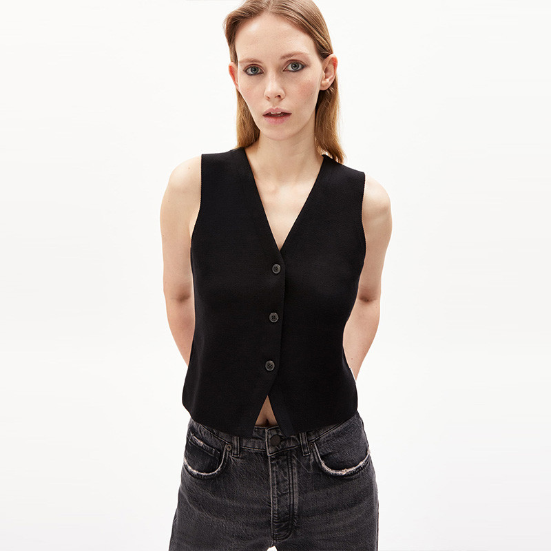 Gilet de Tailleur Noir