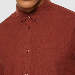 Chemise Flanelle Brique