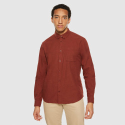 Chemise Flanelle Brique