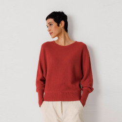 Pull Rouge Tuile Coton