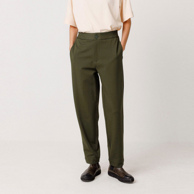 Pantalon Soraia Carotte Vert Modal