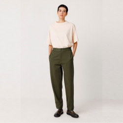 Pantalon Soraia Carotte Vert Modal