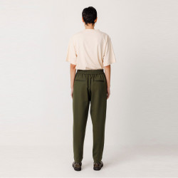 Pantalon Soraia Carotte Vert Modal