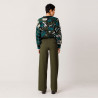 Pantalon Nekane Droit Vert Modal