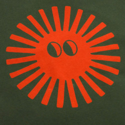 Tee shirt Vert Soleil Rouge