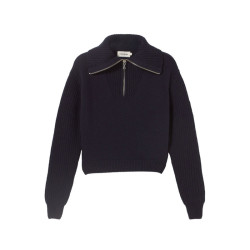 Pull Bleu Marine Camionneur Laine