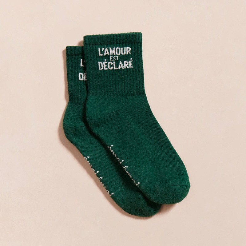 Chaussettes Vertes L'Amour est Déclaré