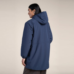 Parka Imperméable Doublée Polaire Indigo