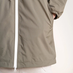 Parka Imperméable Doublée Polaire Kaki