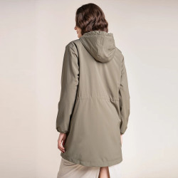 Parka Imperméable Doublée Polaire Kaki