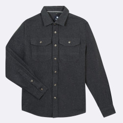 Chemise Flanelle Coton Anthracite