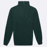 Pull Camionneur Vert Foncé Laine