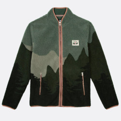 Veste Polaire Verte Multicolore