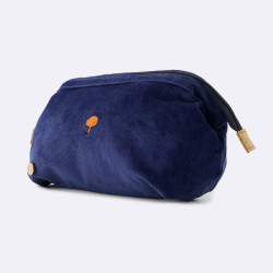 Trousse de Toilette Bleu Marine Velours