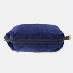 Trousse de Toilette Bleu Marine Velours