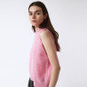 Pull sans Manche Rose Laine