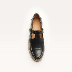 Derbies Carmen Cuir Box Noir