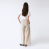 Pantalon Elastiqué Beige Laine