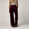 Pantalon Droit Velours Prune