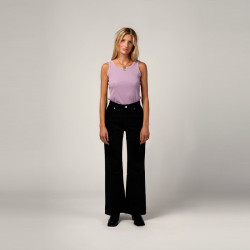 Pantalon Flare Velours Noir