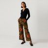 Pantalon Droit Velours Imprimé Lorea