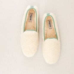 Chaussons Bouclette Sauge