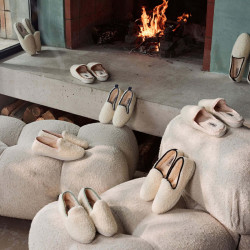 Chaussons Bouclette Sauge